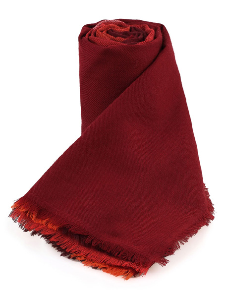 红色羊绒围巾,订制礼品围巾包装